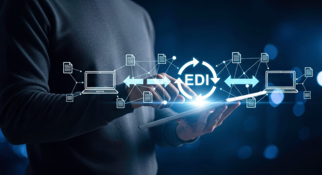 Edi electronic data interchange technology business automation system integration process management cloud