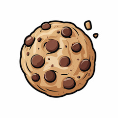 Fototapeta premium cartoon illustration of a coconut