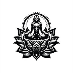 Obraz premium Breathe into Balance A Journey Through Yoga and Stillness