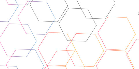 Abstract hexagon white background with shadow .Abstract geometric overlapping hexagon pattern abstract futuristic background design.hexagon geometric pattern vector illustration 