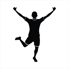 silhouette-of-celebrating-a-goal-on-white-background