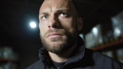 Warehouse security guard.