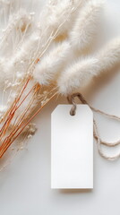Boho gift tag mock up