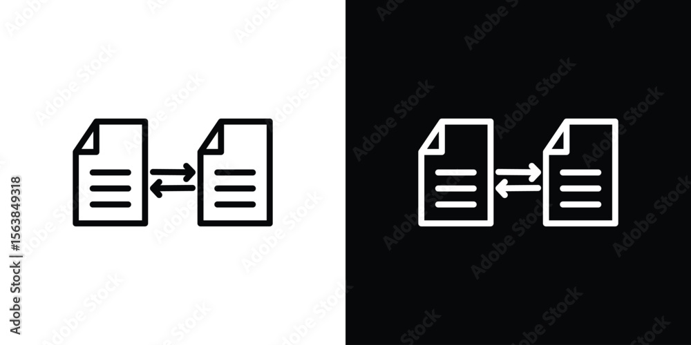 Fototapete file sharing icon for website, vector design template elegant style