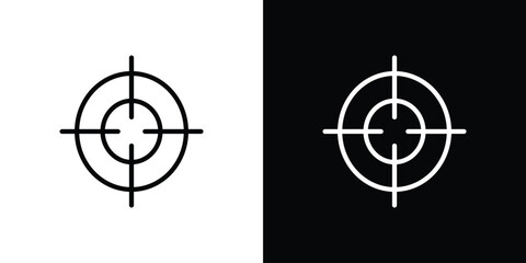 Focus icon for website, vector design template elegant style