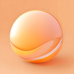 orange glass sphere