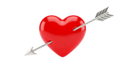 Red Heart Pierced by Arrow: A Symbol of Love and Passion