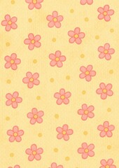 Whimsical floral pastel background