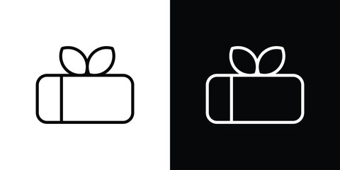 Mint gum icon for website, vector design template elegant style