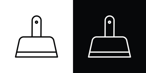 Putty knife icon for website, vector design template elegant style