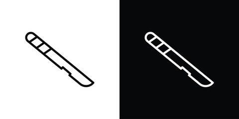 Scalpel icon for website, vector design template elegant style