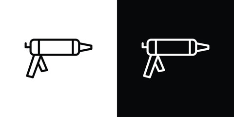 Sealants gun icon for website, vector design template elegant style