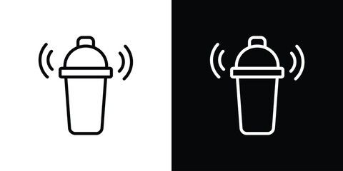 Shaker icon for website, vector design template elegant style