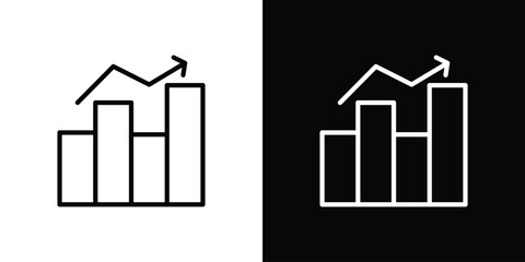 Stagflation icon for website, vector design template elegant style