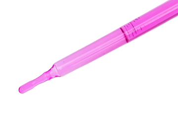 Glass dropper with black rubber bulb