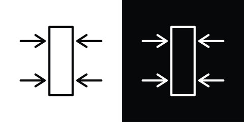 Thickness icon for website, vector design template elegant style