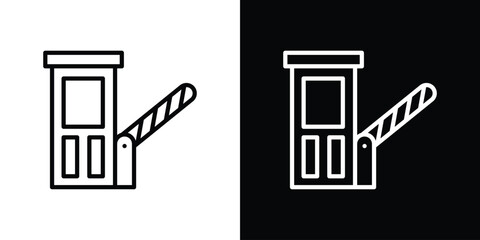 Toll road icon for website, vector design template elegant style