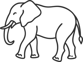 african bush elephant line arts