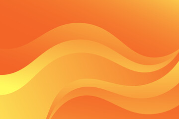 Abstract wave orange color background. Dynamic shapes composition.Vector Eps10
