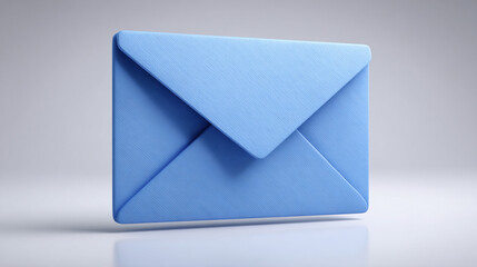 Minimalist email icon on a clean blank background with ample caption space on the side. Simple design emphasizing clarity and digital communication. Perfect for UI, apps, and presentations.

