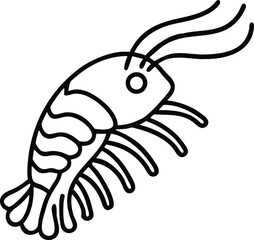  anomalocaris line arts with white background (4).eps