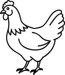  australorp chicken  line arts 