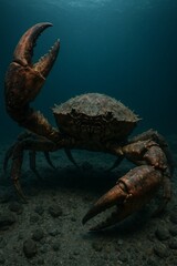 Monstrous Crab Beneath the Waves