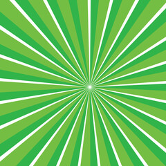 Green color and white color Sunburst for the background.