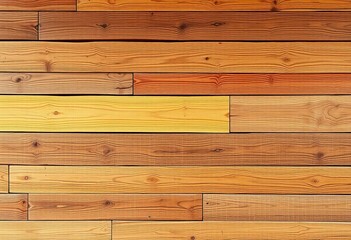 Naklejka premium Rustic wood plank wall, horizontal, varied tones, natural, reclaimed wood