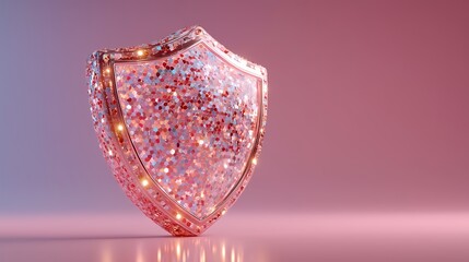 Cybersecurity . Minimalist 3D Floating Padlock on Pastel Background, Soft Matte Plastic Style, Modern Data Protection and Cybersecurity Concept, Wide Composition with Copy Space. Protection web, AI