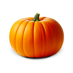 Obraz premium Colorful orange pumpkin for Halloween or thanksgiving festival, decoration concept, cutout in transparent background, png format 
