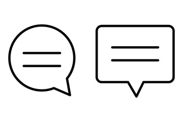 comment icon speech bubble symbol Chat message icon. Chat icons. vector illustration eps 10.