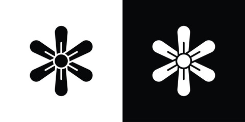 Hypericum icon of glyph style design vector pack