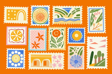 set of stamps