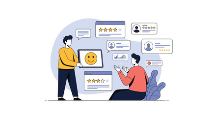 Understanding Customer Feedback and Reviews Through Visual Communication and Online Interactions