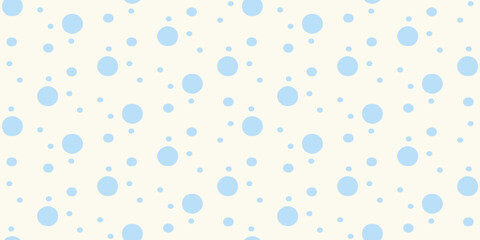 Light Blue Polka Dot Seamless Pattern for Nursery Wallpaper or Kids Fabric Design