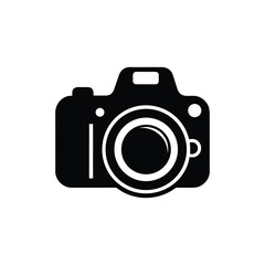 Black Camera Symbol – Minimal Design

