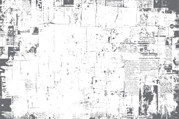 Obraz premium Ripped paper collage grunge texture background. Old print and newspaper overlay. Ideal for edgy poster art and graphic design.