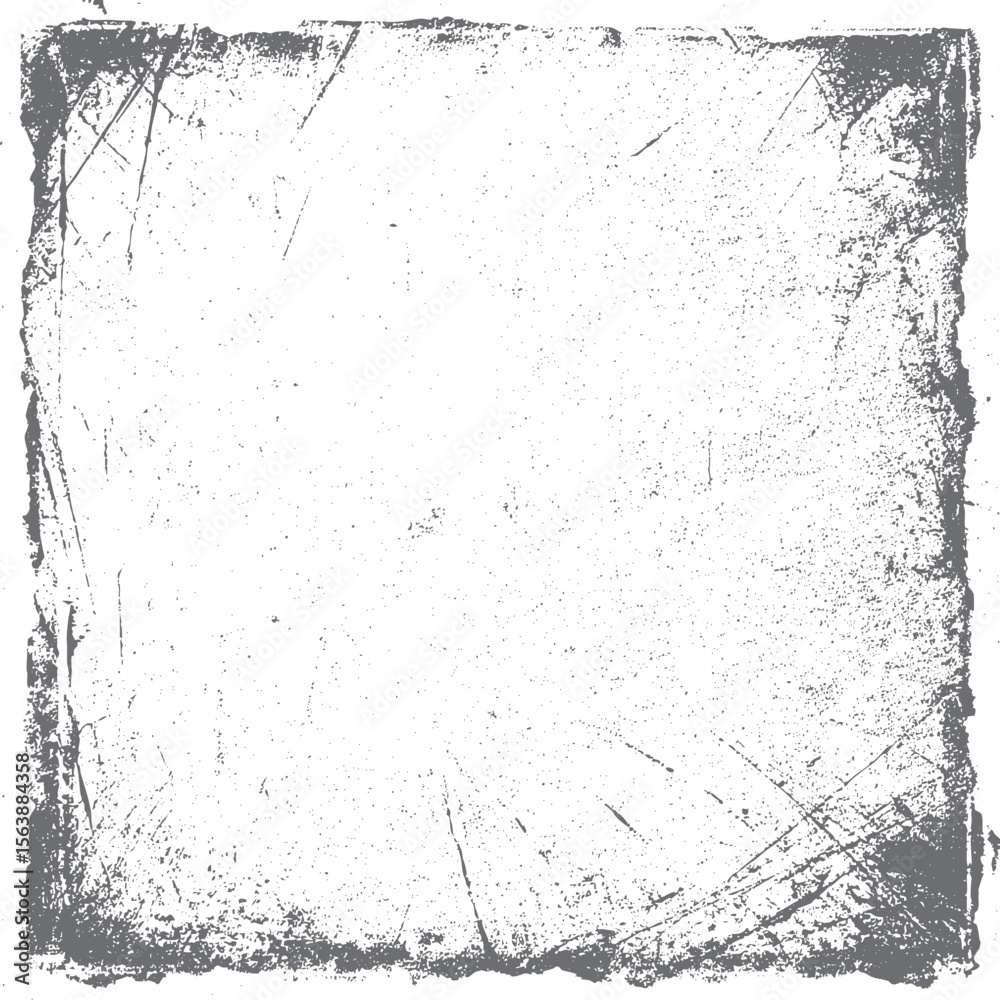 Poster square grunge frame texture with distressed lines. rough abstract border overlay design. perfect for