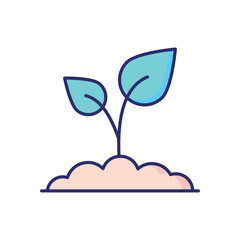 Seedling Vector icon