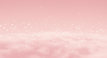 Elegant pastel pink composition with soft bokeh and light sparkle for delicate themes