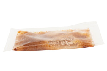Instant noodle seasoning clean on white background