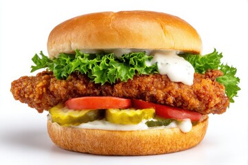 Bun to Bliss Classic Fried Chicken Sandwich Delight