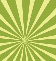 Vibrant Green Sunburst Pattern Background. Ray star burst backdrop
