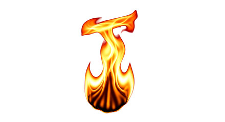 Fiery Abstract Flame Design: Intense Burning Fire Graphic