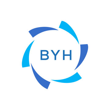 BYH Letter Initial Logo Design Template Vector Illustration