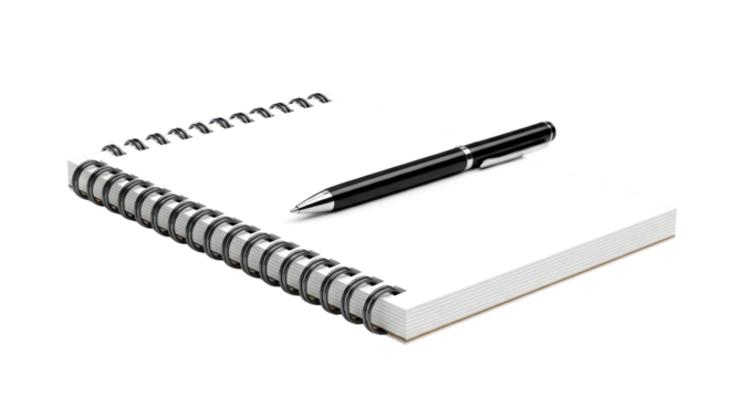 Blank Spiral Notebook with Pen: Perfect for Note-Taking and Journaling