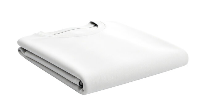 Folded White T-Shirt: Minimalist Apparel Photography