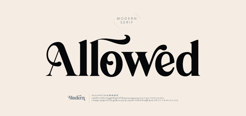 Elegant modern luxury alphabet logo font.  Typography elegant style fonts for beauty shop, brand, decorative, boutique, fashion, wedding, vintage design. vector illustration-