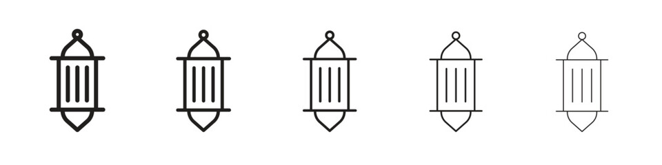 Arabic Lamp icons. simple and modern vector icon designs